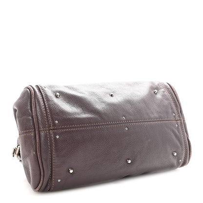 Calfskin Medium Paddington Satchel Purple