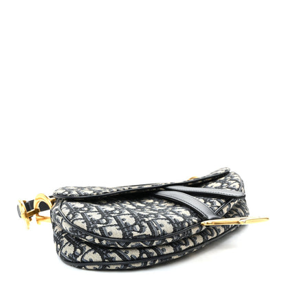 Oblique Saddle Bag Blue
