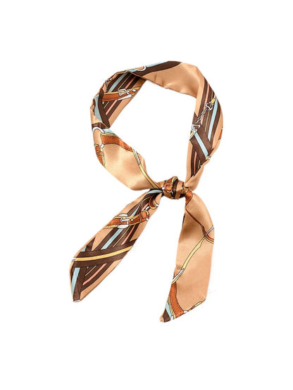Scarvii - Classic Colorful Print Head Scarf - Elegant &amp; Vibrant