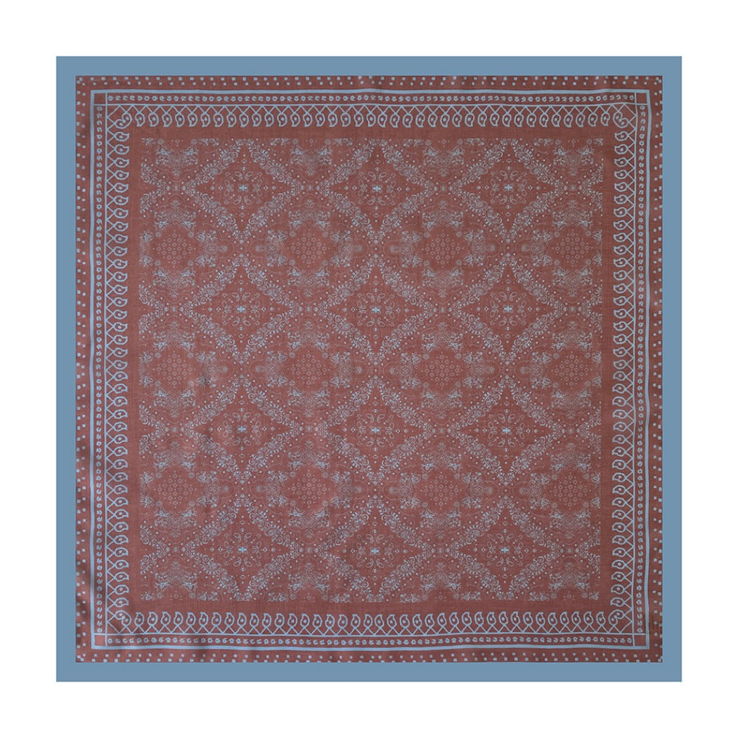 Scarvii - 27.5" Boho Paisley Print Scarf - Vintage &amp; Light