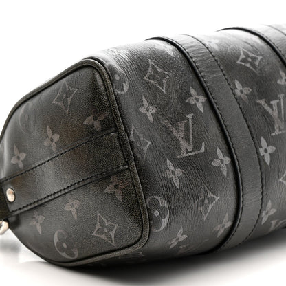 Brushed Monogram Eclipse Keepall Bandouliere 25