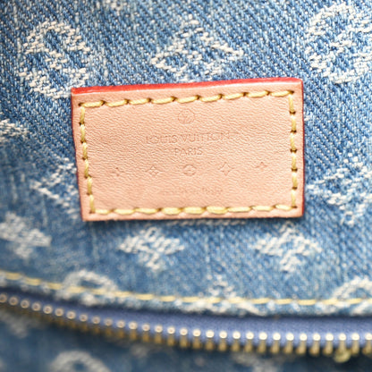 Monogram Denim CarryAll MM Blue