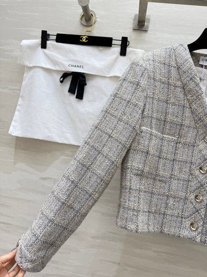 CC 26s Classic Jacket Beige-Grey Tweed 352293