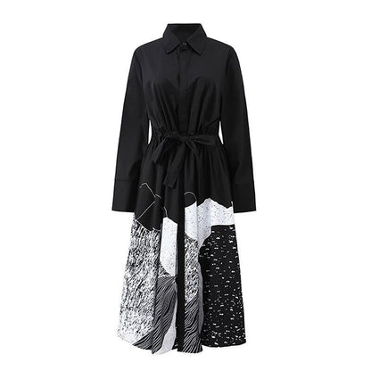 Printed Midi Dress