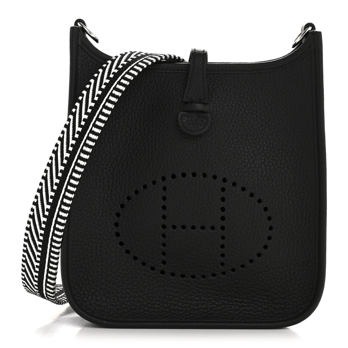 Taurillon Clemence Amazone Sangle Cavale Evelyne TPM Black White