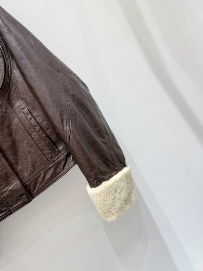 MIUMIU LEATHER JACKET STYLE 585