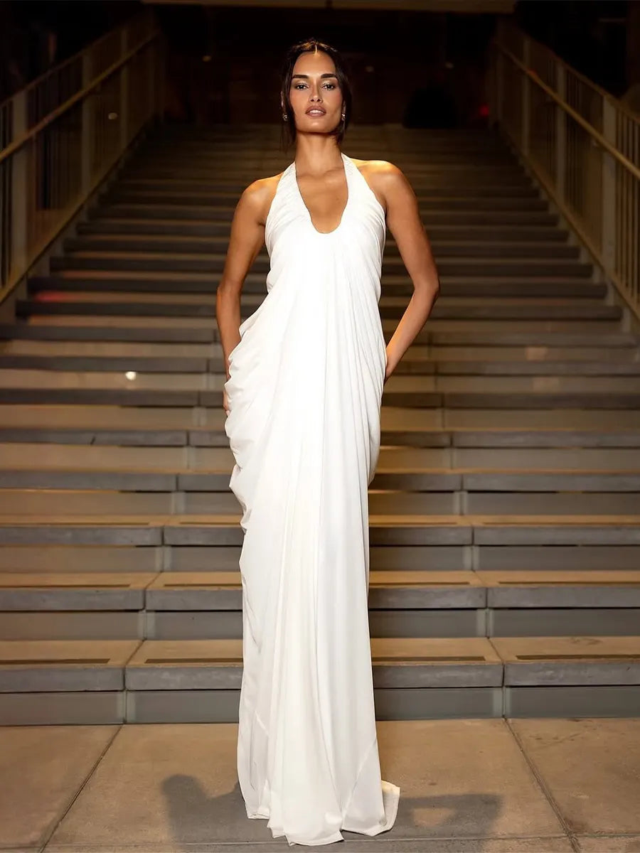 Brynlee Crep Maxi Dress