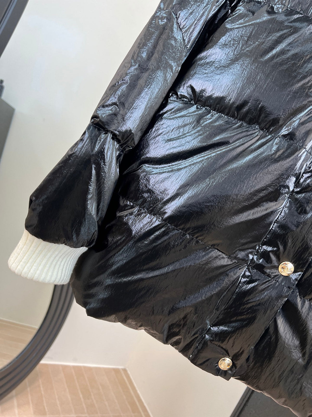 CHANEL SKI DOWN JACKET BLACK IN NYLON 841065
