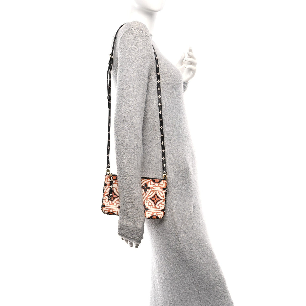 Monogram Giant Crafty Double Zip Pochette Creme Caramel