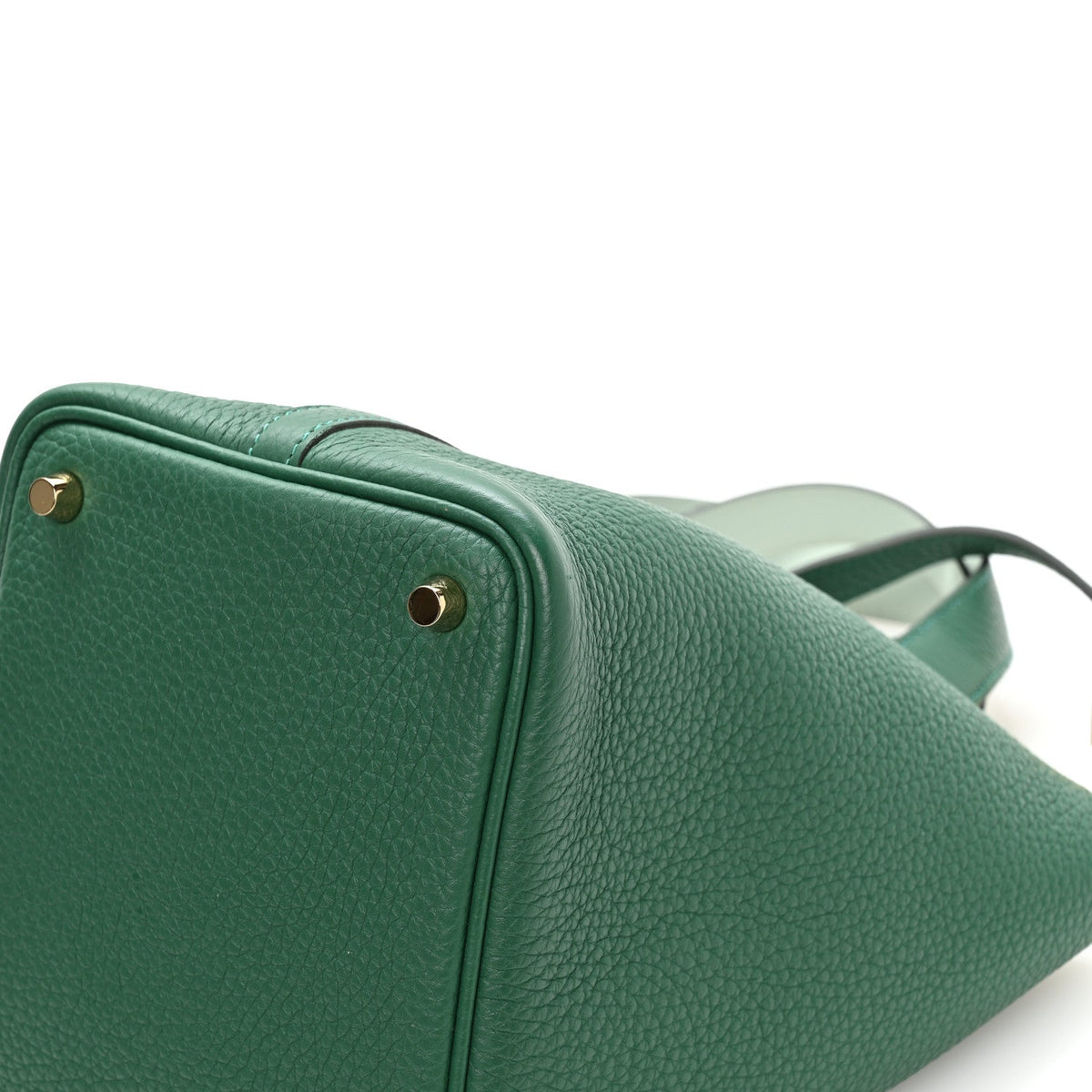 Taurillon Clemence Swift Eclat Picotin Lock 18 Vert Moyen Vert Peppermint