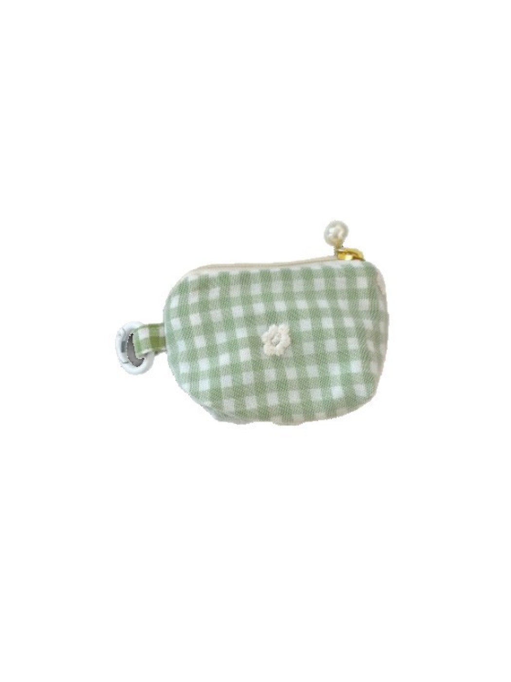 Cosbai - Mini Plaid Coin Purse with Zipper