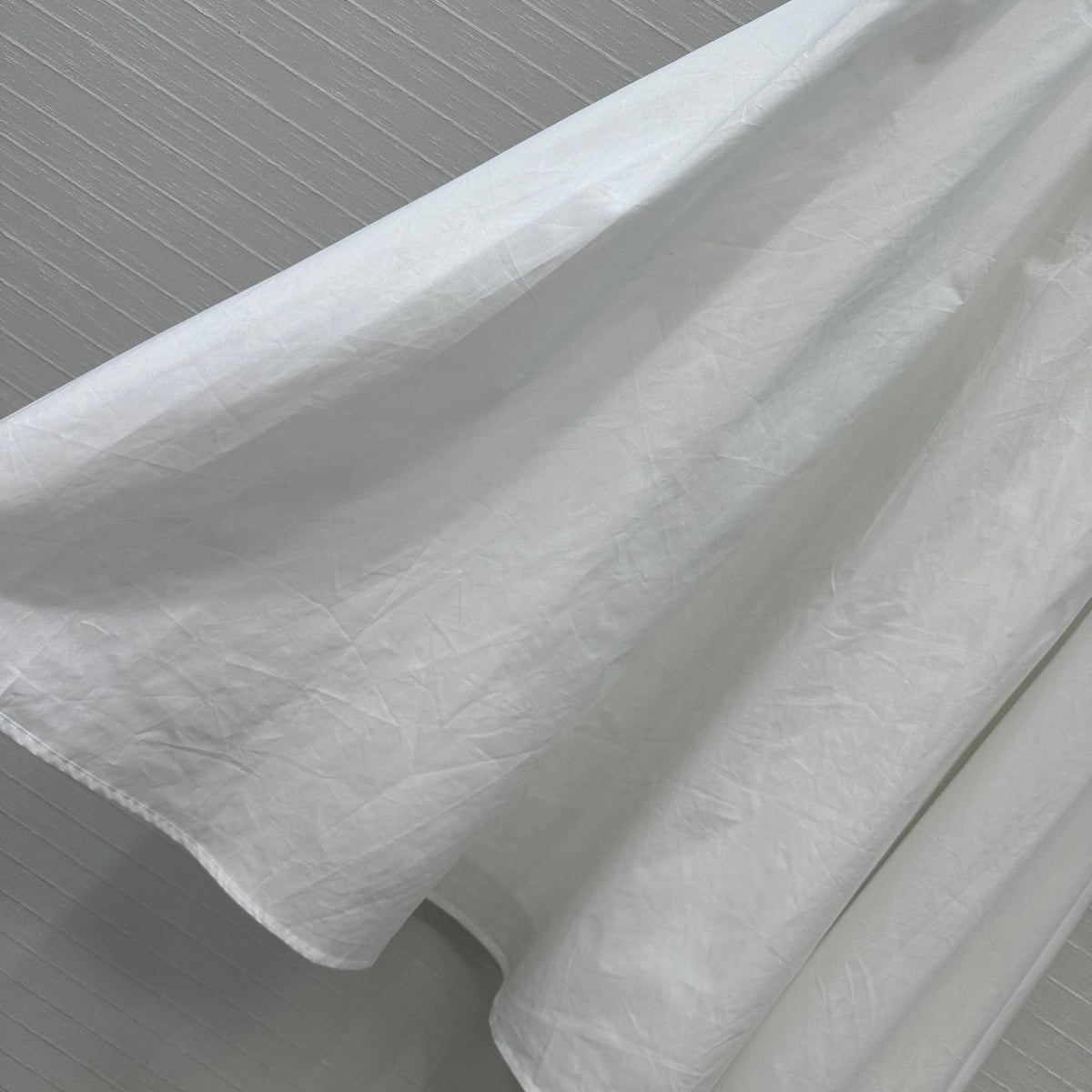 Celine Long Skirt White Cotton Silk