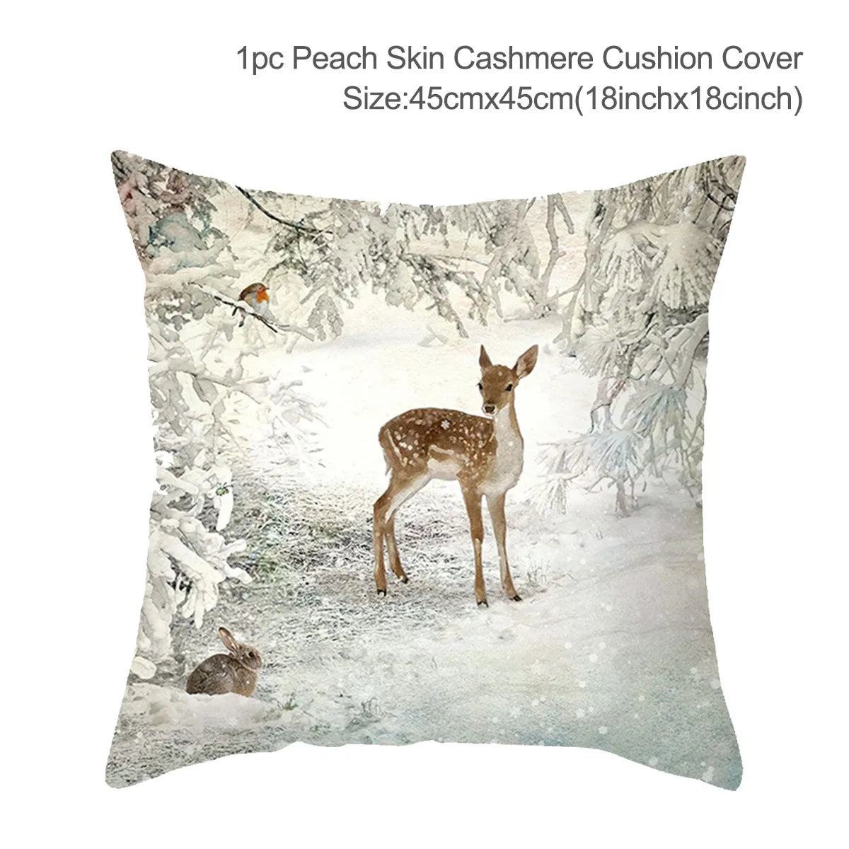 45Cm Christmas Cushion Cover Navidad Merry Christmas Decorations For Home 2023 Xmas Noel Cristmas Ornaments New Year Gifts 2024