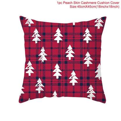 45Cm Christmas Cushion Cover Navidad Merry Christmas Decorations For Home 2023 Xmas Noel Cristmas Ornaments New Year Gifts 2024