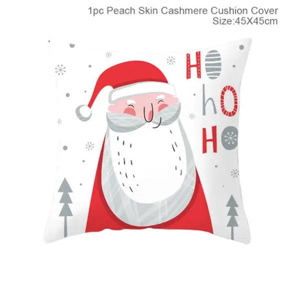45Cm Christmas Cushion Cover Navidad Merry Christmas Decorations For Home 2023 Xmas Noel Cristmas Ornaments New Year Gifts 2024