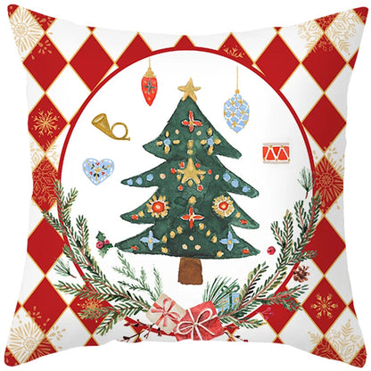 45Cm Merry Christmas Cushion Cover Pillowcase 2023 Christmas Decorations For Home Ornament New Year Christmas Decor