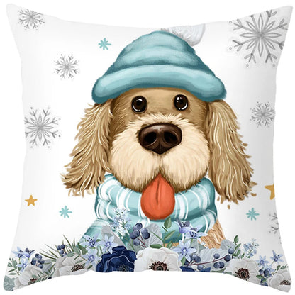 45Cm Merry Christmas Cushion Cover Pillowcase 2023 Christmas Decorations For Home Ornament New Year Christmas Decor