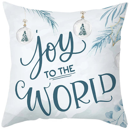 45Cm Merry Christmas Cushion Cover Pillowcase 2023 Christmas Decorations For Home Ornament New Year Christmas Decor