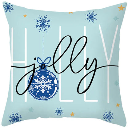 45Cm Merry Christmas Cushion Cover Pillowcase 2023 Christmas Decorations For Home Ornament New Year Christmas Decor