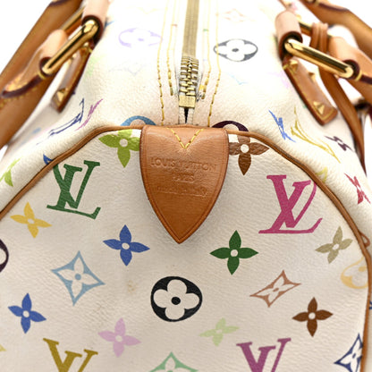 Monogram Multicolor Speedy 30 White