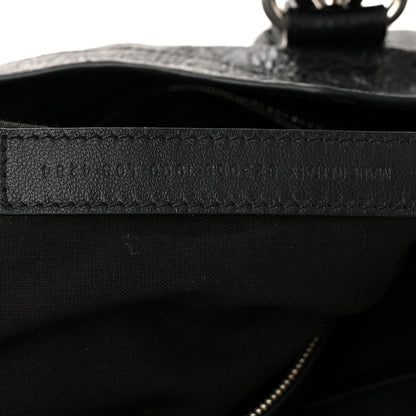 Agneau Classic Silver Hardware City Black