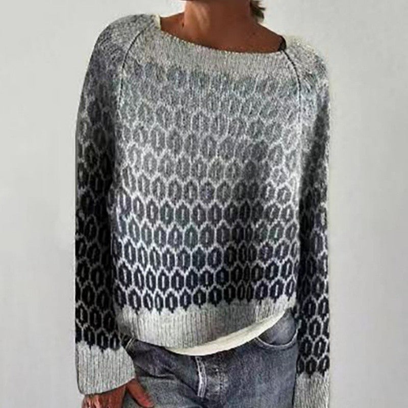 Color Block Knit Sweater