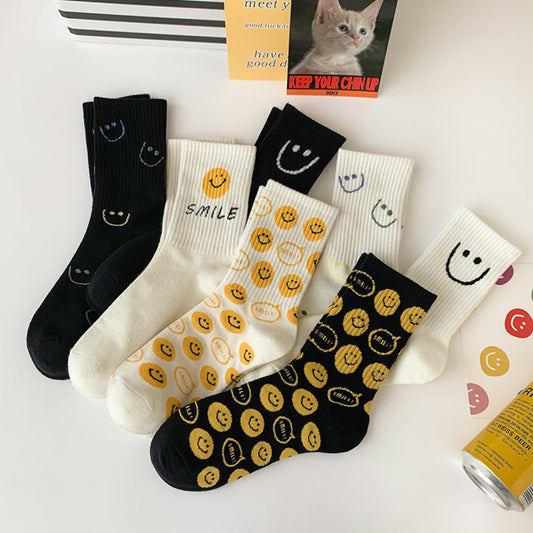 Rufia - Smiley Face Crew Socks