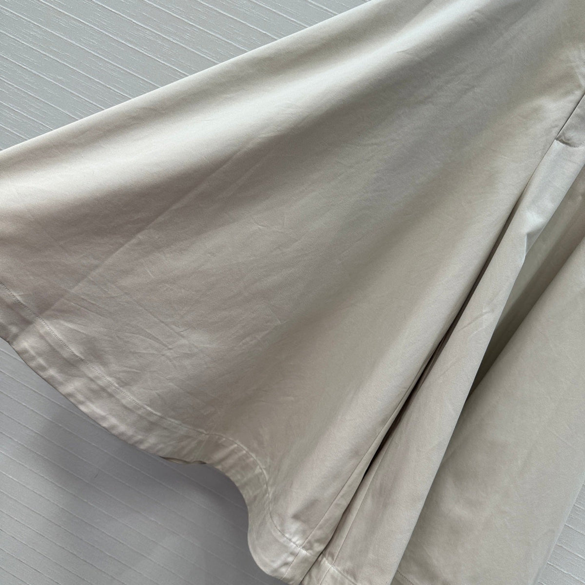 BV Skirt in Ivory White Cotton