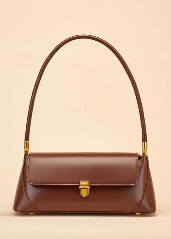 Leather Shoulder Bag Classic Rectangular Design