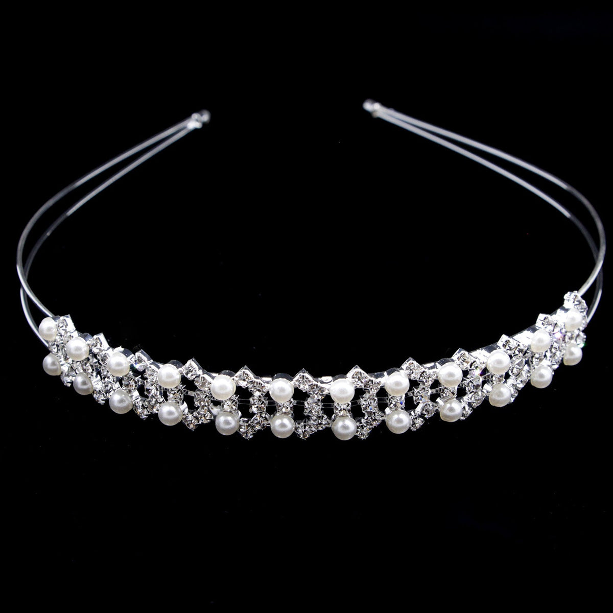 Elegant Pearl Embellished Headband for Brides