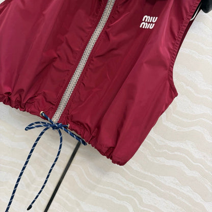 Miu 26s Vest Red Polyamide 346212