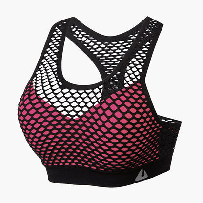 Sports Bra Shockproof Running Fitness Vest-Style Ladies Gather Thin Yoga Rims-Free Bras