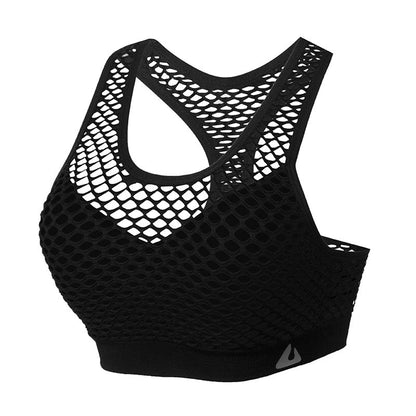 Sports Bra Shockproof Running Fitness Vest-Style Ladies Gather Thin Yoga Rims-Free Bras