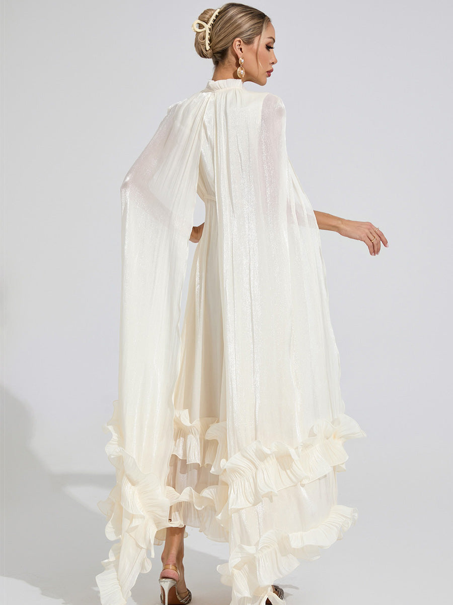 Perla Ruffle Maxi Dress
