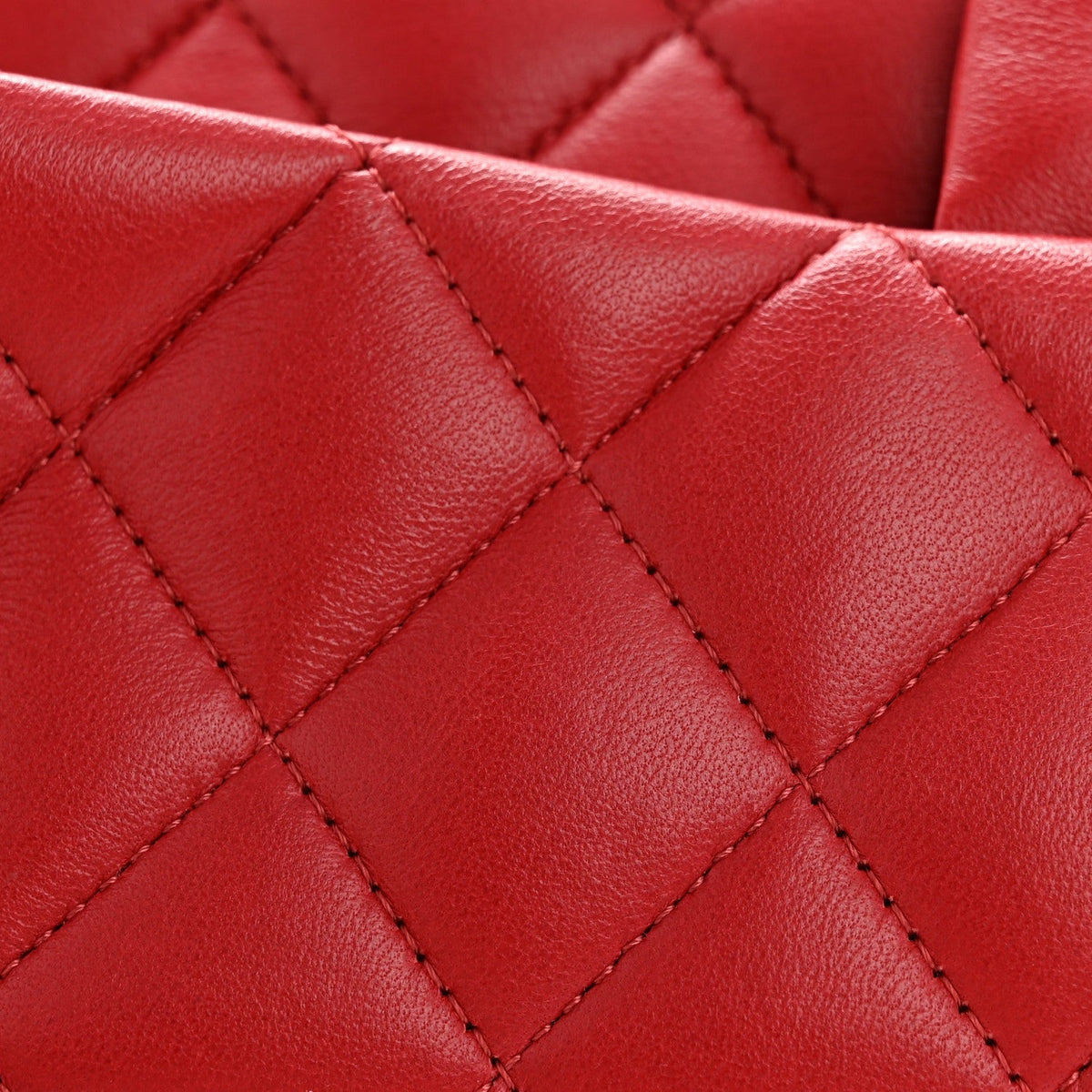 Lambskin Quilted Small Double Flap Dark Red