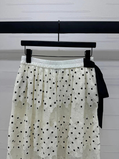 MIUMIU POLKA DOT SKIRT 269509