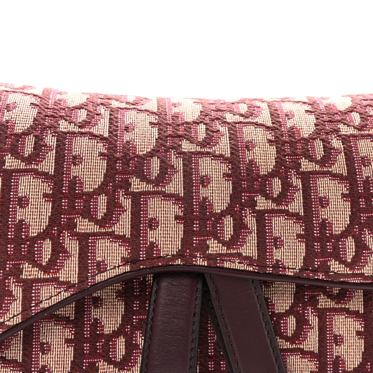 Oblique Saddle Bag Burgundy
