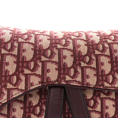 Oblique Saddle Bag Burgundy