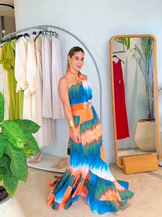 Maren Halter Printed Maxi Dress