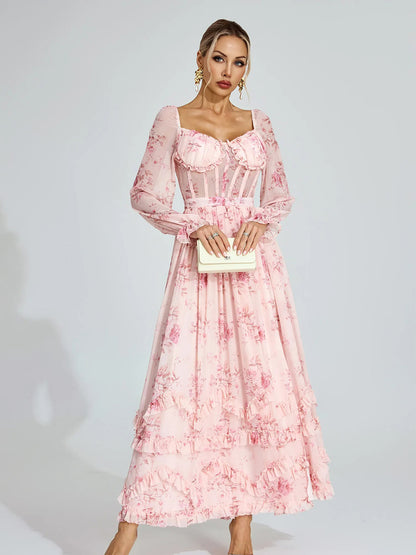 Imelda Maxi Dress In Pink