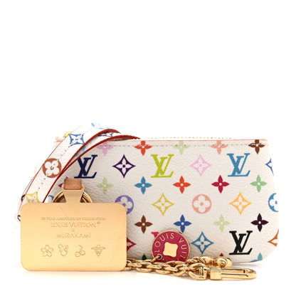 LV X TM Monogram Multicolor Phone Holder White