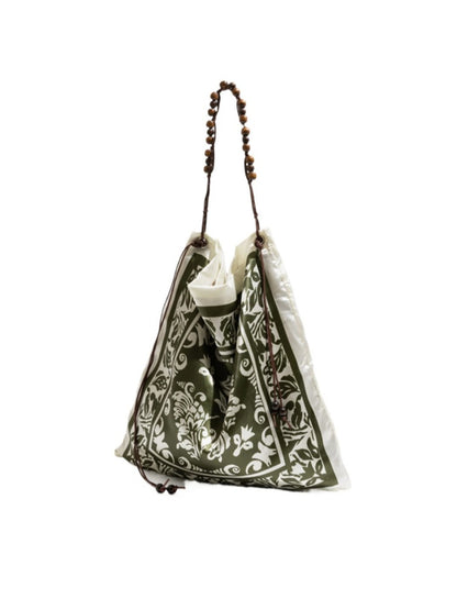 Cosbai - Boho Floral &amp; Plant Shoulder Bag - Spacious &amp; Stylish