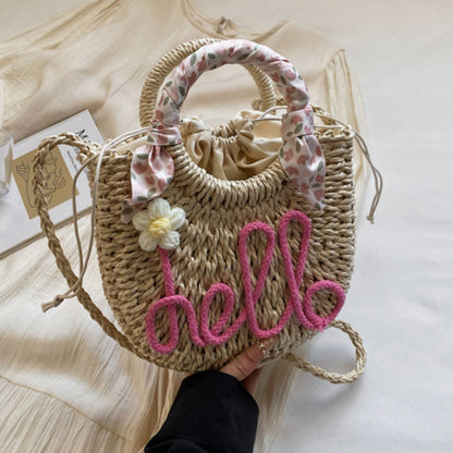 Cosbai - Small Seagrass Woven Handbag