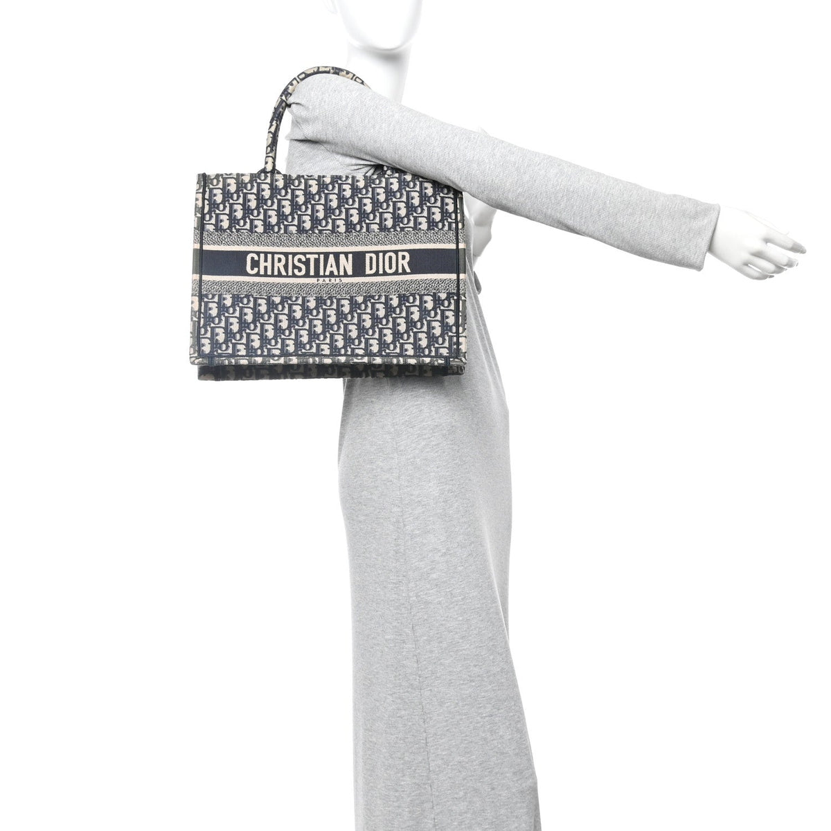 Oblique Medium Book Tote Blue Multicolor