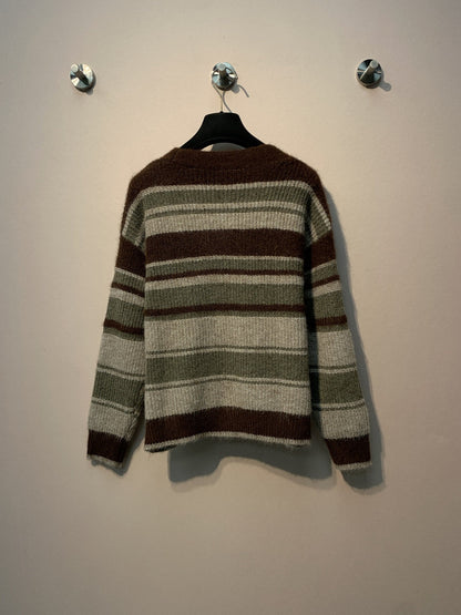 Chanel 25 Knitted V-Neck Button-Up Cardigan Wool 320070