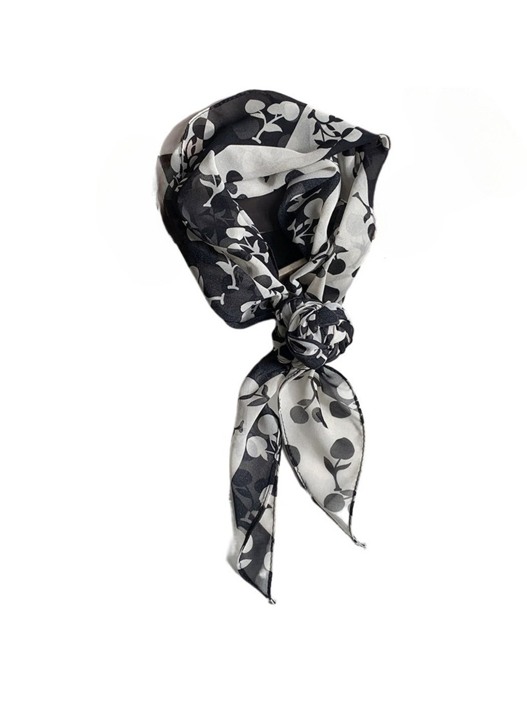 Haila - Vintage Classic Spot Print Long Scarf Headband