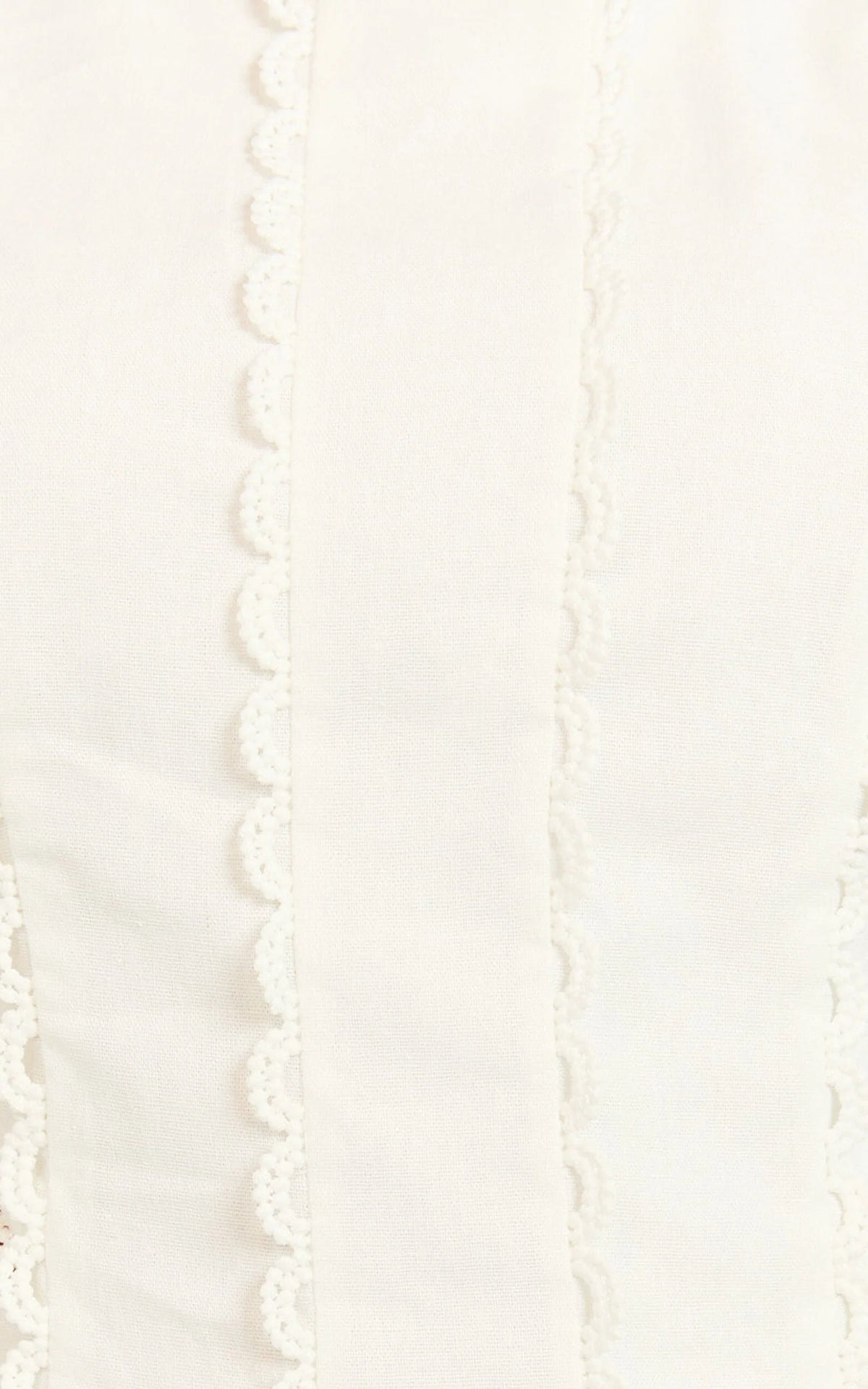 Laila Mini Linen Blend Dress - High Neck Side Cut Out Puff Sleeve Straight Dress in Off White
