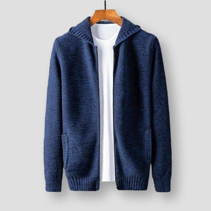 Sky Madrid Hooded Wool Cardigan