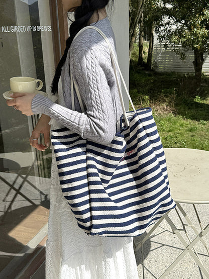 Split-Joint Striped Bags Handbags Shoulder Bags