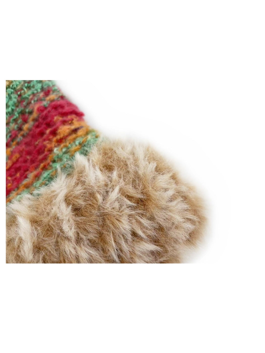 Haila - Colorful Stripes Knitted Beanie with Earflaps